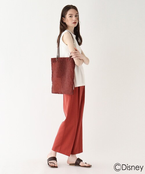 AG by aquagirl（エージーバイアクアガール）の「◆『美女と野獣』総柄チュールトートバッグ 限定アイテム（トートバッグ・レディース・ライトベージュ/ダークブラウン・00）」の13枚目の写真