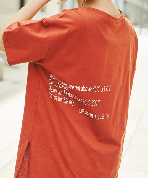 Chez toi(シェトワ)の「【WEB限定】care label ロゴT(Tシャツ/カットソー・レディース・ホワイト/ブラウン/ミント/チャコールグレー・FREE)」の21枚目の写真