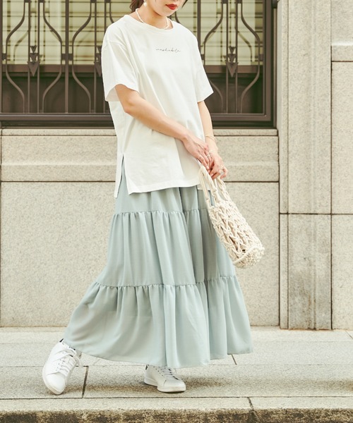 Chez toi(シェトワ)の「【WEB限定】care label ロゴT(Tシャツ/カットソー・レディース・ホワイト/ブラウン/ミント/チャコールグレー・FREE)」の22枚目の写真