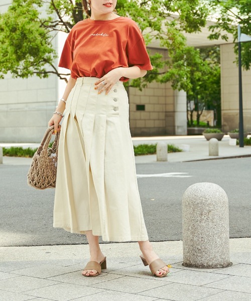 Chez toi(シェトワ)の「【WEB限定】care label ロゴT(Tシャツ/カットソー・レディース・ホワイト/ブラウン/ミント/チャコールグレー・FREE)」の11枚目の写真
