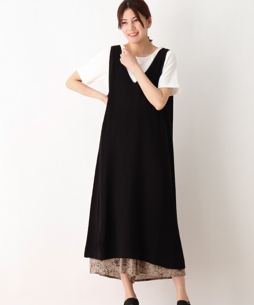 SHOO・LA・RUE（シューラルー）の「◆【2点セット/2WAY】ベスト＋Tシャツ（その他トップス・レディース・ナチュラル/ブラック・02/03/04）」の2枚目の写真