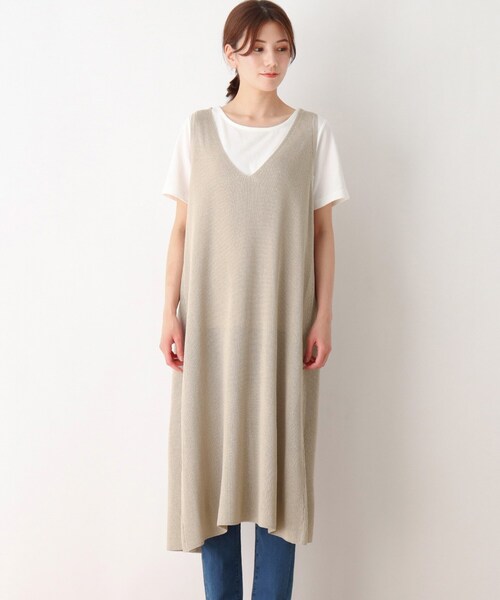 SHOO・LA・RUE（シューラルー）の「◆【2点セット/2WAY】ベスト＋Tシャツ（その他トップス・レディース・ナチュラル/ブラック・02/03/04）」の4枚目の写真