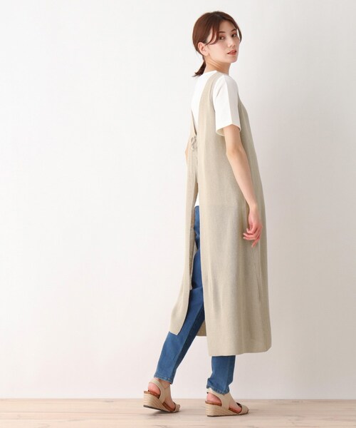 SHOO・LA・RUE（シューラルー）の「◆【2点セット/2WAY】ベスト＋Tシャツ（その他トップス・レディース・ナチュラル/ブラック・02/03/04）」の9枚目の写真