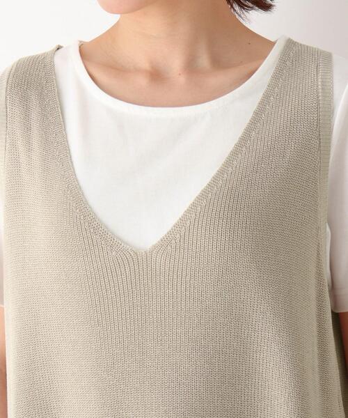 SHOO・LA・RUE（シューラルー）の「◆【2点セット/2WAY】ベスト＋Tシャツ（その他トップス・レディース・ナチュラル/ブラック・02/03/04）」の14枚目の写真
