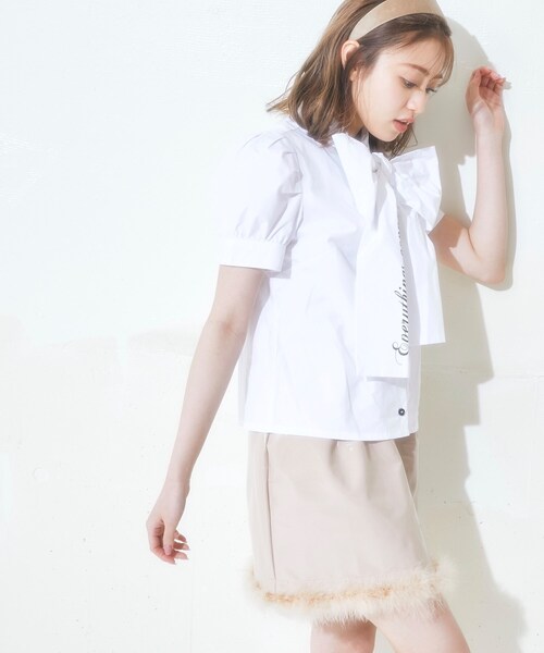 KOL ME BABY(コルミーベイビー)の「◆BIG Ribbon Blouse(シャツ/ブラウス・レディース・オフホワイト/ベビーピンク・00)」の11枚目の写真