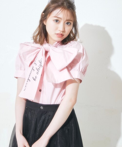 KOL ME BABY(コルミーベイビー)の「◆BIG Ribbon Blouse(シャツ/ブラウス・レディース・オフホワイト/ベビーピンク・00)」の16枚目の写真