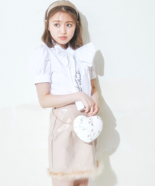 KOL ME BABY(コルミーベイビー)の「◆BIG Ribbon Blouse(シャツ/ブラウス・レディース・オフホワイト/ベビーピンク・00)」の10枚目の写真