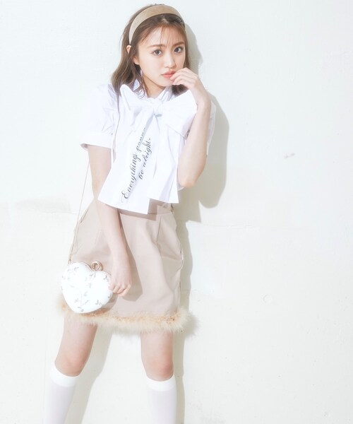 KOL ME BABY(コルミーベイビー)の「◆BIG Ribbon Blouse(シャツ/ブラウス・レディース・オフホワイト/ベビーピンク・00)」の17枚目の写真