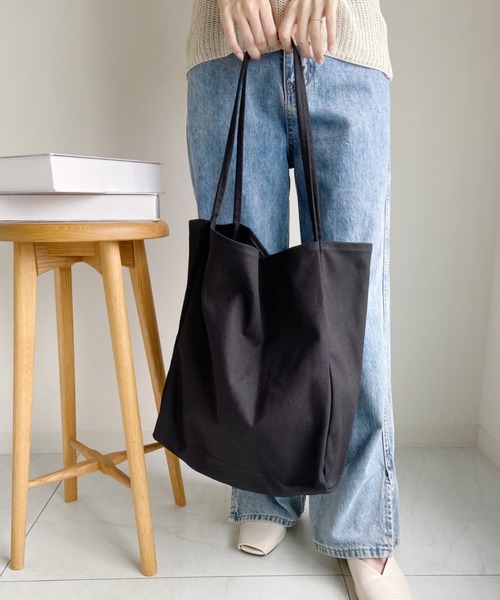 CLEA(クレア)の「【A4収納可】アソートキャンバストートバッグ(トートバッグ・レディース・ブラック/アイボリー/その他1・FREE)」の11枚目の写真