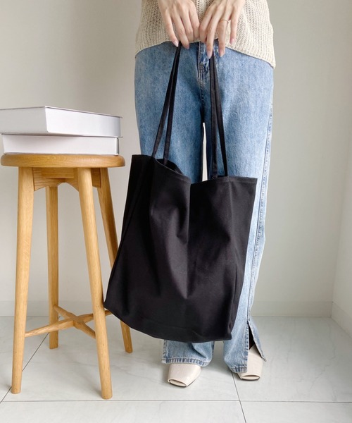 CLEA(クレア)の「【A4収納可】アソートキャンバストートバッグ(トートバッグ・レディース・ブラック/アイボリー/その他1・FREE)」の12枚目の写真