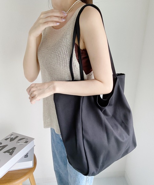 CLEA(クレア)の「【A4収納可】アソートキャンバストートバッグ(トートバッグ・レディース・ブラック/アイボリー/その他1・FREE)」の8枚目の写真