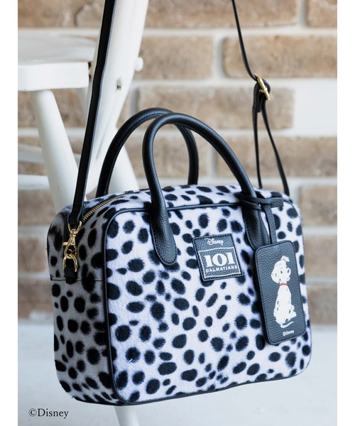 Honey Salon（ハニーサロン）の「101/ダルメシアンスクエアボストンバッグ（ショルダーバッグ・レディース・ホワイト・FREE）」の2枚目の写真