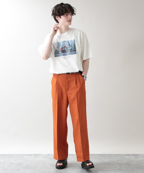 RAGEBLUE（レイジブルー）の「【LIFE】フォトプリントTシャツ/954544（Tシャツ/カットソー・メンズ・ホワイト/ベージュ/グレー/その他19・MEDIUM/LARGE）」の5枚目の写真