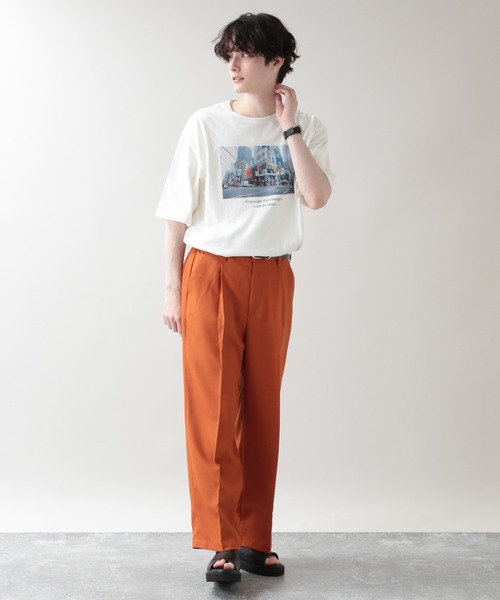 RAGEBLUE（レイジブルー）の「【LIFE】フォトプリントTシャツ/954544（Tシャツ/カットソー・メンズ・ホワイト/ベージュ/グレー/その他19・MEDIUM/LARGE）」の6枚目の写真