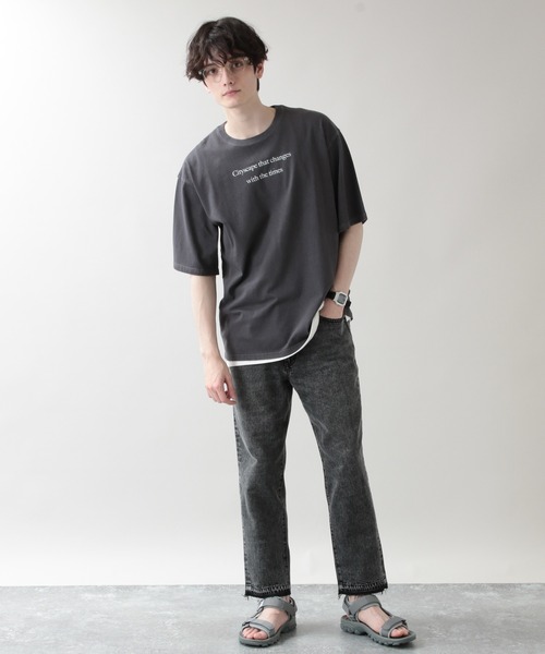 RAGEBLUE（レイジブルー）の「【LIFE】フォトプリントTシャツ/954544（Tシャツ/カットソー・メンズ・ホワイト/ベージュ/グレー/その他19・MEDIUM/LARGE）」の14枚目の写真