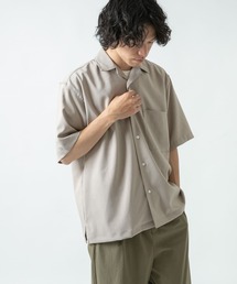ITEMS URBANRESEARCH | ストライプ オープンカラー半袖シャツ(シャツ/ブラウス)