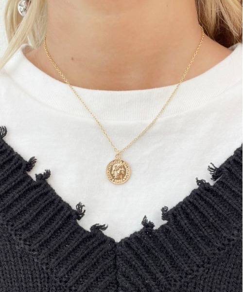 PairPair(ペアペア)の「コインネックレス(ネックレス・レディース・シルバー/ゴールド・FREE)」の1枚目の写真