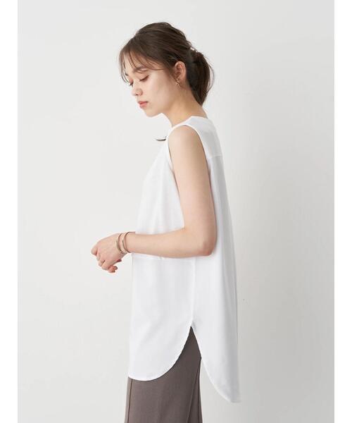 earth music&ecology（アースミュージックアンドエコロジー）の「SET2点ニットプルオーバー+シャツ風チュニック ＊（ニット/セーター・レディース・ネイビー/モカ/ホワイト系その他2・FREE）」の13枚目の写真