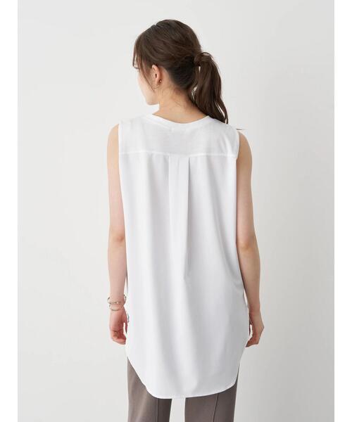 earth music&ecology（アースミュージックアンドエコロジー）の「SET2点ニットプルオーバー+シャツ風チュニック ＊（ニット/セーター・レディース・ネイビー/モカ/ホワイト系その他2・FREE）」の15枚目の写真