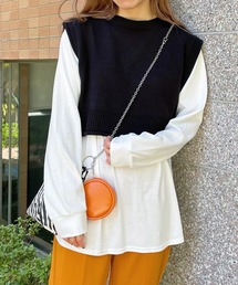 WEGO | WEGO/ロンTSETショートニットベスト(ベスト)