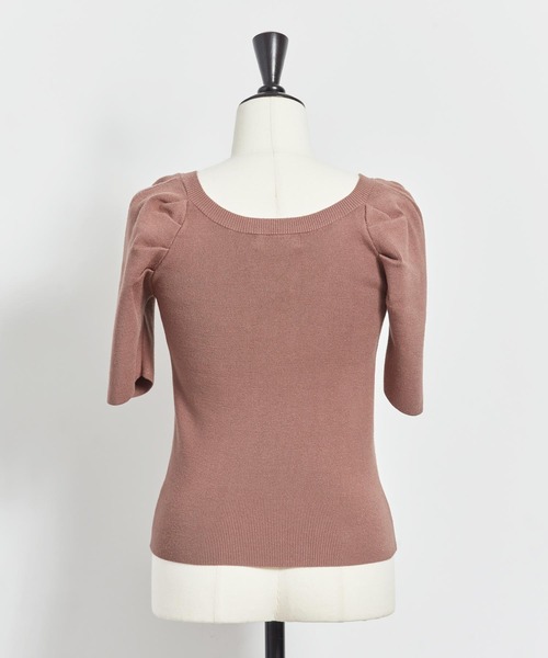 NOELA（ノエラ）の「ウォッシャブルパワショルニット（ニット/セーター・レディース・ブラック/オフホワイト/ボルドー/キャメル/モカ・FREE）」の10枚目の写真