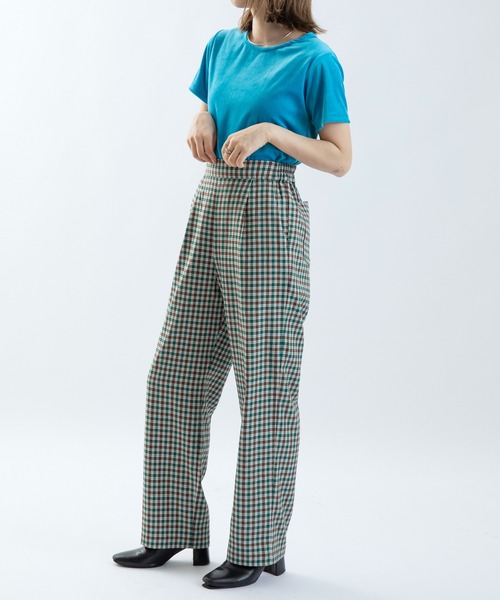 UNSPARE（アンスペア）の「■【UNSPARE/アンスペア】ベロアTシャツ/WEB限定一部店舗限定（Tシャツ/カットソー・レディース・グリーン/ブルー/オレンジ・FREE）」の21枚目の写真