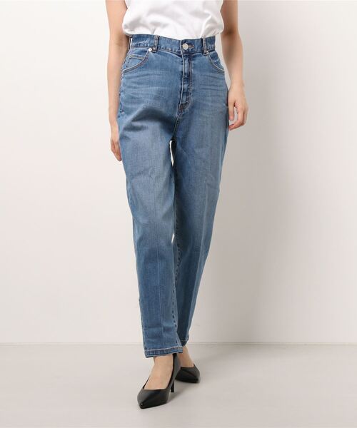 Abahouse Devinette（ドゥヴィネット）の「【BRAHMIN】テーパードデニムパンツ（デニムパンツ・レディース・インディゴブルー/ライトグレー/オフホワイト・36/38）」の3枚目の写真