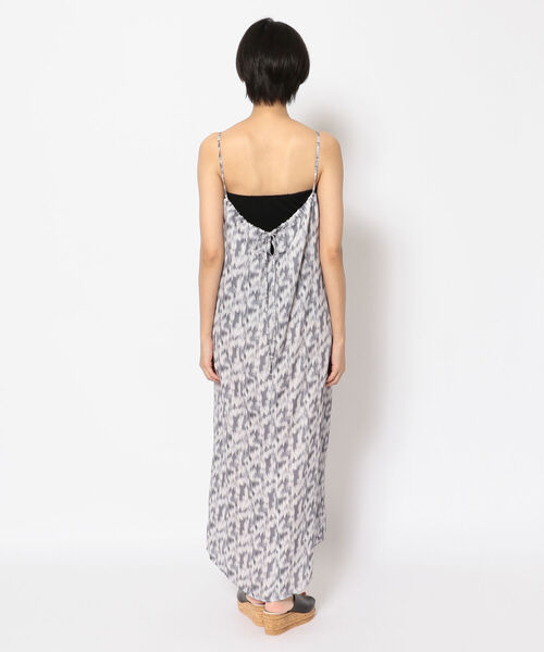 B'2nd（ビーセカンド）の「EACH(イーチ) @NUANCE PATTERN CAMISOLE OP/ニュアンスパターン キャミソールワンピース（ワンピース・レディース・グレー/パープル・FREE）」の4枚目の写真