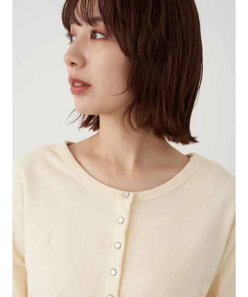 earth music&ecology（アースミュージックアンドエコロジー）の「前後2wayショートスナップカーディガン（カーディガン/ボレロ・レディース・ブラック/その他8・S/M）」の11枚目の写真