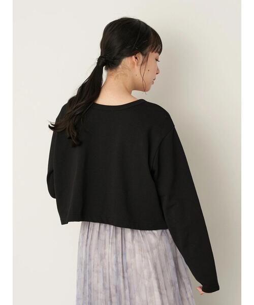 earth music&ecology（アースミュージックアンドエコロジー）の「前後2wayショートスナップカーディガン（カーディガン/ボレロ・レディース・ブラック/その他8・S/M）」の18枚目の写真