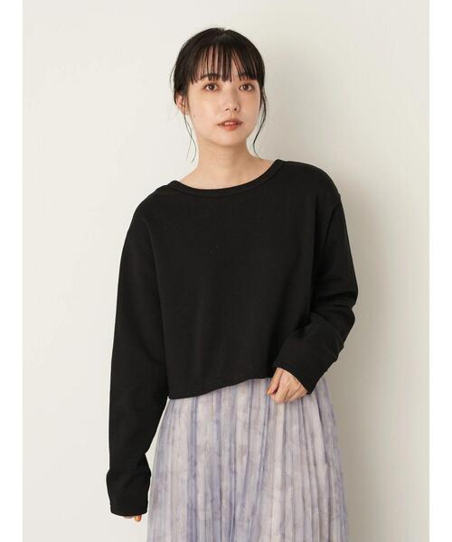 earth music&ecology（アースミュージックアンドエコロジー）の「前後2wayショートスナップカーディガン（カーディガン/ボレロ・レディース・ブラック/その他8・S/M）」の19枚目の写真