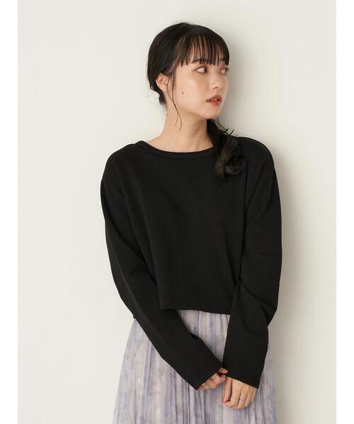 earth music&ecology（アースミュージックアンドエコロジー）の「前後2wayショートスナップカーディガン（カーディガン/ボレロ・レディース・ブラック/その他8・S/M）」の20枚目の写真