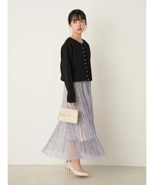 earth music&ecology（アースミュージックアンドエコロジー）の「前後2wayショートスナップカーディガン（カーディガン/ボレロ・レディース・ブラック/その他8・S/M）」の22枚目の写真