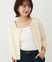 earth music&ecology | 前後2wayショートスナップカーディガン(カーディガン/ボレロ)