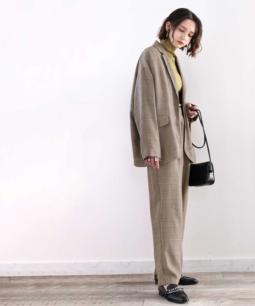 classicalelf(クラシカルエルフ)の「セットアップが楽しめる!ゆったりテーラードジャケット(テーラードジャケット・レディース・チャコールグレー/ブラウン/モカ/ライトベージュ・MEDIUM/LARGE/X-LARGE)」の17枚目の写真