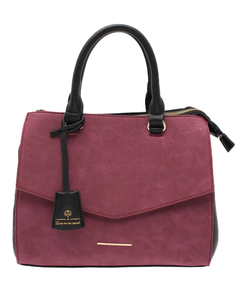 CIAOPANIC（チャオパニック）の「【Ciaopanic】スエードコンビアオリボストン（ボストンバッグ・レディース・ブルー/ワインレッド/ベージュ・0）」の3枚目の写真