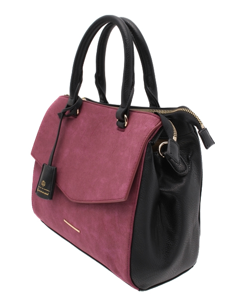CIAOPANIC（チャオパニック）の「【Ciaopanic】スエードコンビアオリボストン（ボストンバッグ・レディース・ブルー/ワインレッド/ベージュ・0）」の9枚目の写真