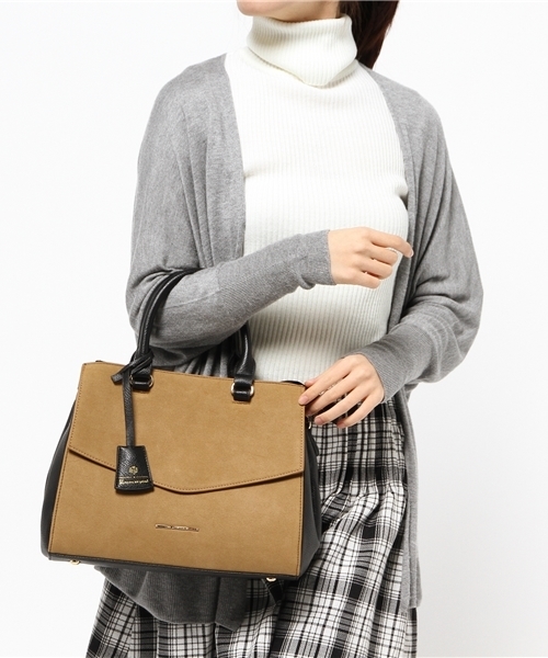 CIAOPANIC（チャオパニック）の「【Ciaopanic】スエードコンビアオリボストン（ボストンバッグ・レディース・ブルー/ワインレッド/ベージュ・0）」の17枚目の写真