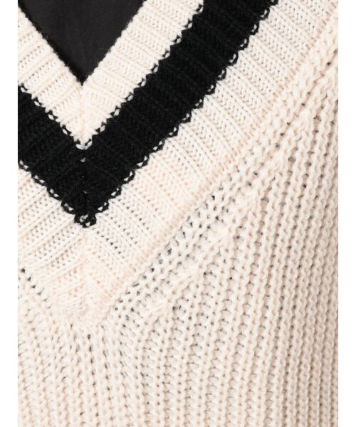 jouetie（ジュエティ）の「ラインニットレイヤードワンピース（ワンピース・レディース・オフホワイト/ブラック/ベージュ・MEDIUM）」の22枚目の写真