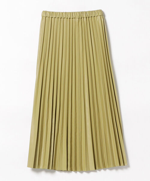 BEAMS HEART(ビームスハート)の「BEAMS HEART / フェイクレザー プリーツスカート(スカート・レディース・ブラック/イエロー系その他2・FREE)」の6枚目の写真