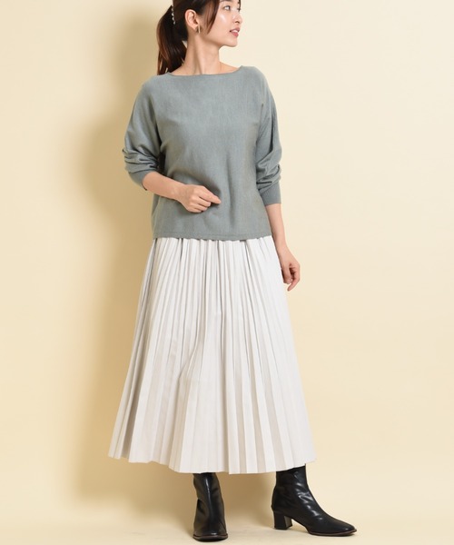 INTERPLANET（インタープラネット）の「マイクロコーデュロイプリーツスカート（スカート・レディース・ラベンダー/ライラック/グレイッシュベージュ・FREE）」の9枚目の写真