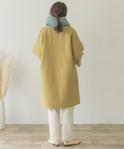 ITEMS URBANRESEARCH（アイテムズ アーバンリサーチ）の「ノーカラーコート（その他アウター・レディース・グリーン/グレー/ブラウン/ベージュ・FREE）」の10枚目の写真