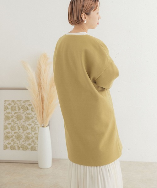 ITEMS URBANRESEARCH（アイテムズ アーバンリサーチ）の「ノーカラーコート（その他アウター・レディース・グリーン/グレー/ブラウン/ベージュ・FREE）」の13枚目の写真