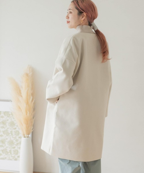 ITEMS URBANRESEARCH（アイテムズ アーバンリサーチ）の「ノーカラーコート（その他アウター・レディース・グリーン/グレー/ブラウン/ベージュ・FREE）」の22枚目の写真