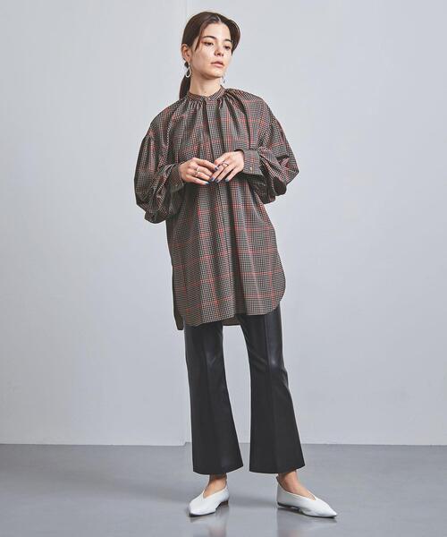 HYKE(ハイク)の「<HYKE(ハイク)>PLAID ギャザー シャツ ■■■(シャツ/ブラウス・レディース・ベージュ・1/2)」の9枚目の写真