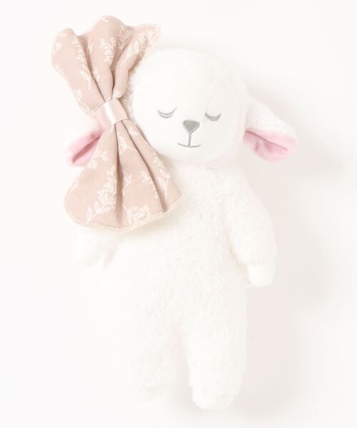 lien de famille （リヤンドファミーユ）の「シープボアぬいぐるみ（その他ベビー用品・キッズ・ベージュ/ライトブルー・FREE）」の2枚目の写真