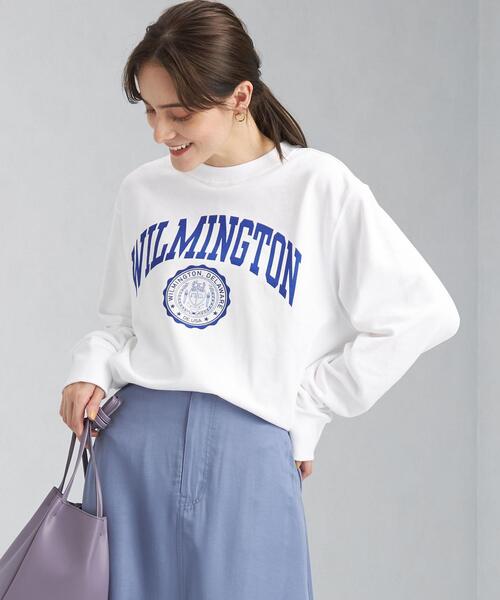 Champion（チャンピオン）の「【WEB限定】＜Champion(チャンピオン)＞ COLLEGIATE プルオーバー スウェット（スウェット・レディース・ホワイト/ダークブラウン/グレー・L）」の16枚目の写真
