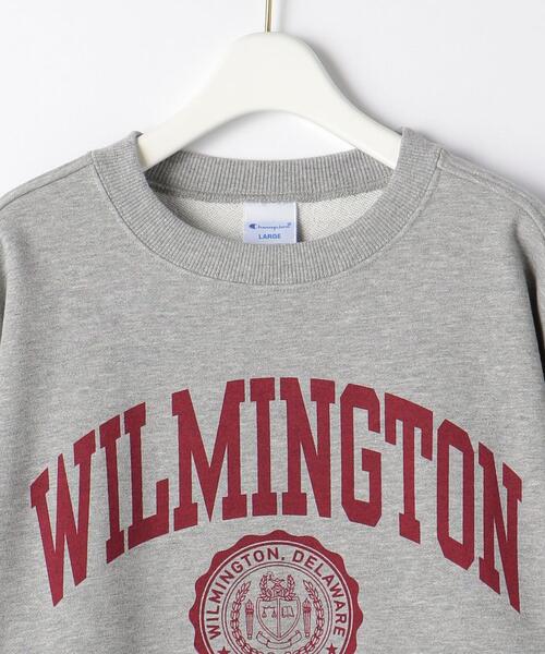 Champion（チャンピオン）の「【WEB限定】＜Champion(チャンピオン)＞ COLLEGIATE プルオーバー スウェット（スウェット・レディース・ホワイト/ダークブラウン/グレー・L）」の7枚目の写真