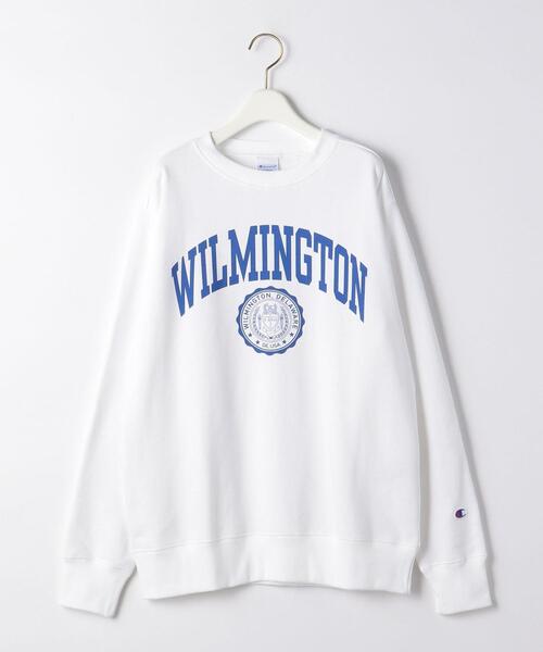 Champion（チャンピオン）の「【WEB限定】＜Champion(チャンピオン)＞ COLLEGIATE プルオーバー スウェット（スウェット・レディース・ホワイト/ダークブラウン/グレー・L）」の19枚目の写真