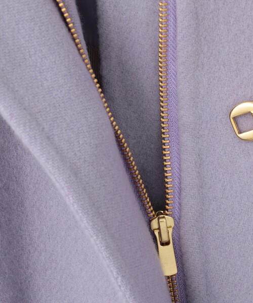 ダイアグラム　ゴールド金具ロングダッフルコート　ラベンダー３６リバー仕立て セール】ダッフルリバーコート（ダッフルコート）｜Diagram